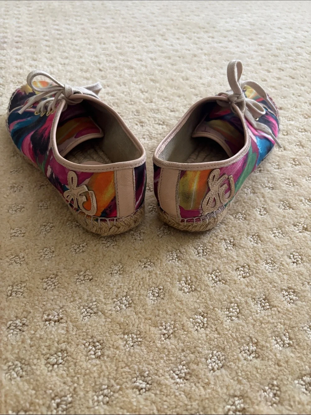 Sam Edelman Multicolor Tie-Dye Canvas Espadrilles